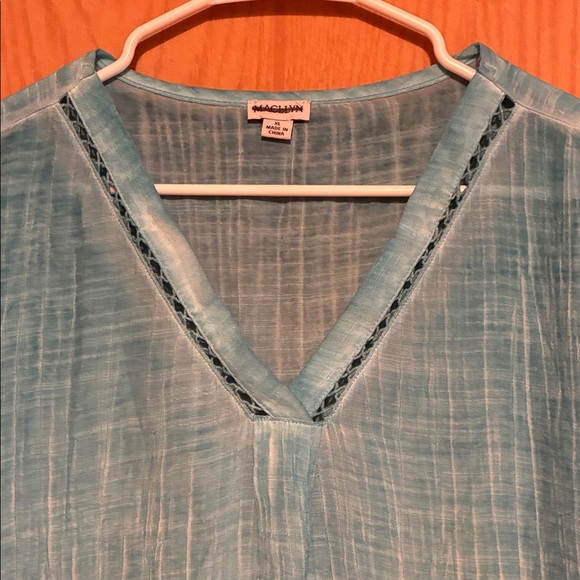 mac & jac Teal V-Neck Tunic - Picture 4 of 4